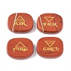 4Pcs 4 Styles Natural Red Jasper Display Decorations G-F786-02D-03-1