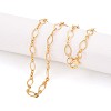 Brass Cable Chains Necklace Making MAK-S072-16A-G-1