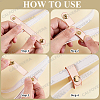 6Pcs 3 Styles Cowhide Leather Cable Straps with Golden Metal Snap Button FIND-CL0001-73A-6