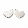 304 Stainless Steel Enamel Charms STAS-F291-08P-03-1