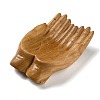Wooden Hand Dish Jewelry Plate DJEW-NH0001-02-3