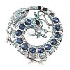 Alloy Rhinestone Lapel Pin Brooches RB-CBAE32B-02AS-1