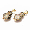 Brass Micro Pave Cubic Zirconia Pendants ZIRC-Q200-014-NF-3