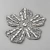 Felt & Rhinestone Embroider Thread Iron on/Sew On Patches PATC-WH0023-30B-1