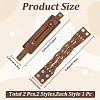 2Pcs 2 Styles Leather Wrap Snap Bracelets BJEW-CL0001-42-2