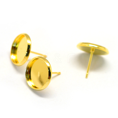 Iron Stud Earring Settings MAK-Q007-22-1