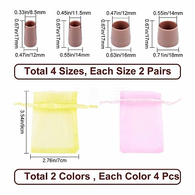 8Pair PVC High Heel Stoppers Protector FIND-GF0002-08A-1