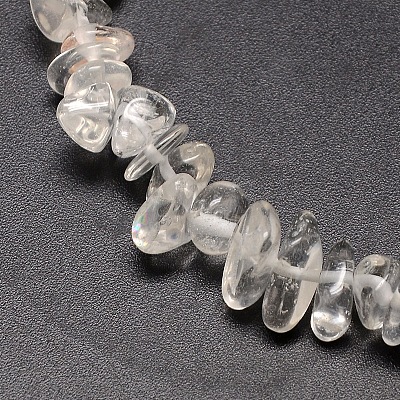 Natural Quartz Crystal Chips Beads Strands G-P030-01-1
