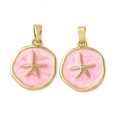 Brass Enamel Pendants KK-F911-01B-G04-1