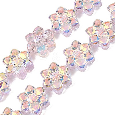 Electroplate Glass Beads Strands EGLA-P069-02A-AB05-1