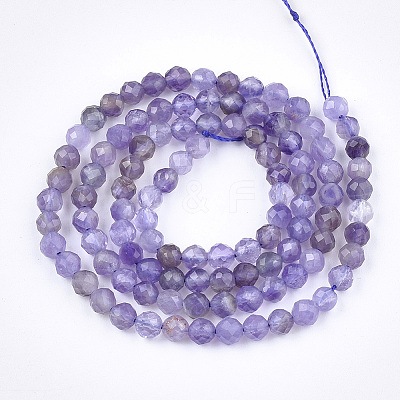 Natural Amethyst Beads Strands X-G-T108-35-1