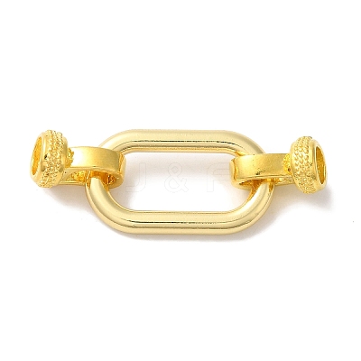 Rectangle Rack Plating Brass Fold Over Clasps KK-A225-01B-G-1