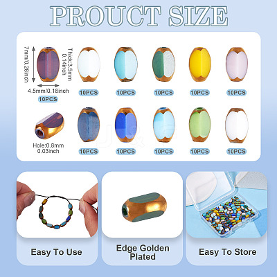 110Pcs 11 Colors Electroplate Glass Beads EGLA-TA0012-98-1