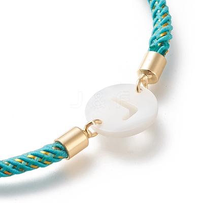Adjustable Nylon Cord Slider Bracelets BJEW-L674-001G-1