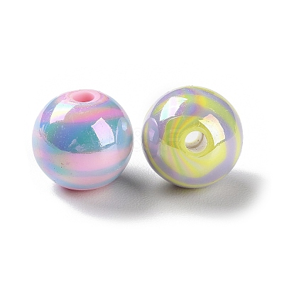 AB Color Plated Acrylic Beads SACR-I005-13A-1