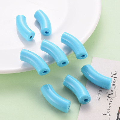 Opaque Acrylic Beads MACR-S372-001B-S012-1