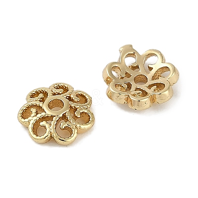 Brass Bead Caps KK-I719-08G-1