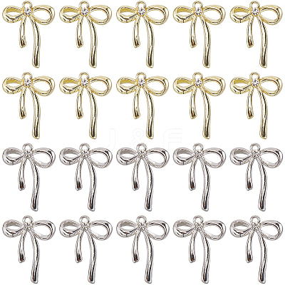40Pcs 2 Colors Alloy Pendants FIND-SC0011-55-1