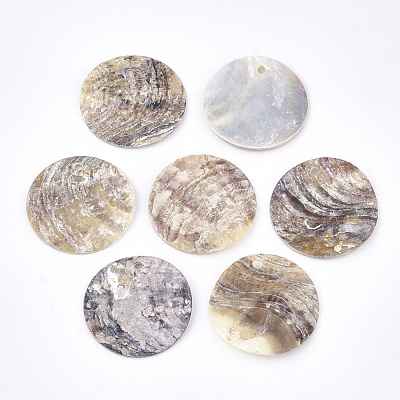 Natural Akoya Shell Pendants X-SHEL-S274-75A-11-1