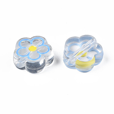 Transparent Acrylic Beads X-ACRC-S039-03-1