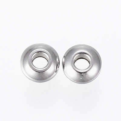 Tarnish Resistant 201 Stainless Steel Spacer Beads STAS-H410-12P-C-1