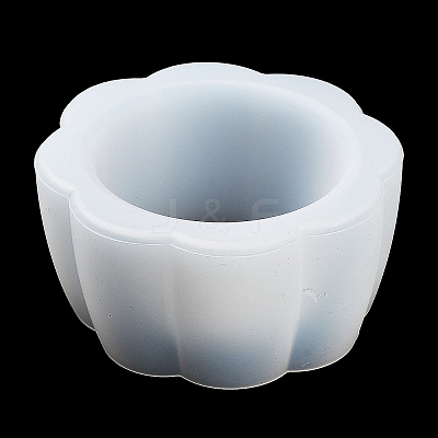 Flower DIY Silicone Candle Cup Molds DIY-P078-06-1