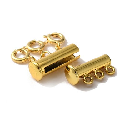 3-Strand 6-Hole Alloy Magnetic Slide Lock Clasps FIND-TAC0014-69A-G-1