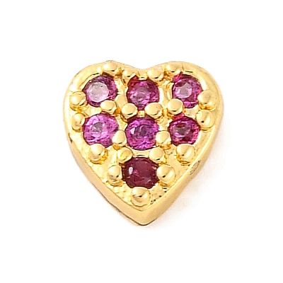 Rack Plating Brass Micro Pave Clear Cubic Zirconia Cabochons KK-F874-02G-07-1