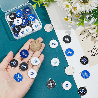 36Pcs 6 Style Alloy Pendants FIND-NB0004-31-1