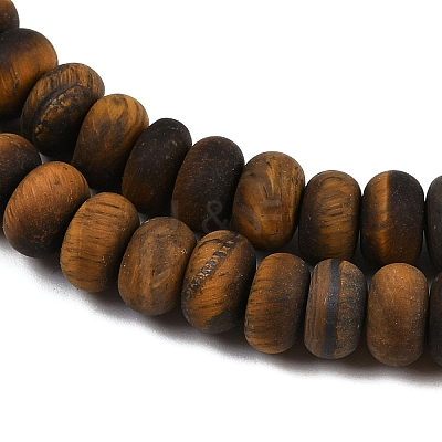 Natural Tiger Eye Beads Strands G-P575-A05-8x5mm-01-1
