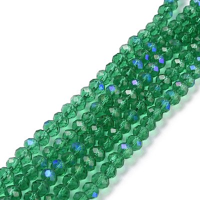 Electroplate Glass Beads Strands EGLA-A034-T2mm-L12-1