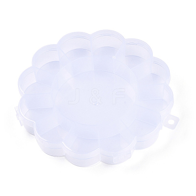 Flower Plastic Bead Storage Containers CON-Q023-21-1