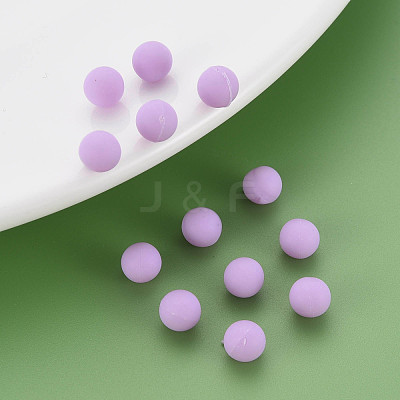 Opaque Acrylic Beads PAB702Y-B01-04-1
