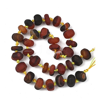 Natural Banded Agate Beads Strands GG-T001-06-1