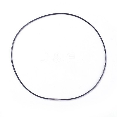 Waxed Polyester Cord Necklace Making MAK-I011-05-C-1