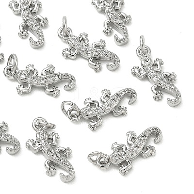 SHEGRACE Brass Micro Pave Cubic Zirconia Pendants XGRQ3D743-461P-1
