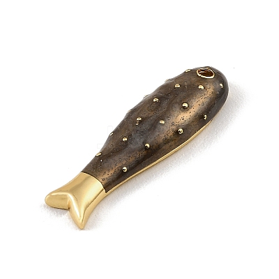 Brass Enamel Pendants KK-CBAF17A-06G-05-1