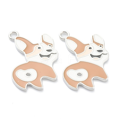 Brass Enamel Pendants KK-H755-02P-1