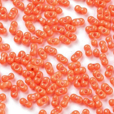 Baking Paint Glass Seed Beads SEED-A033-04F-1