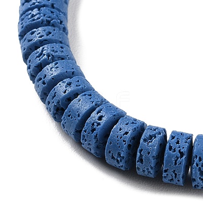 Synthetic Lava Rock Dyed Beads Strands G-H311-09-08-1