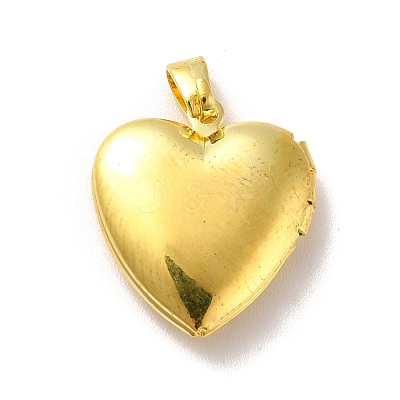 Rack Plating Brass Locket Pendants KK-I688-04G-1