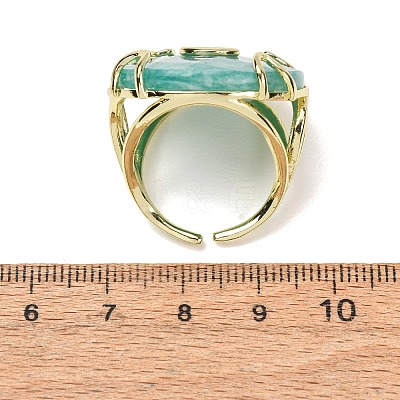 Natural Amazonite Cuff Rings GG-CBA5FCC-02G-06-1