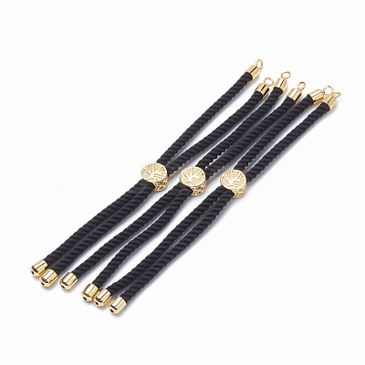 Nylon Twisted Cord Bracelet Making MAK-T003-01G-1