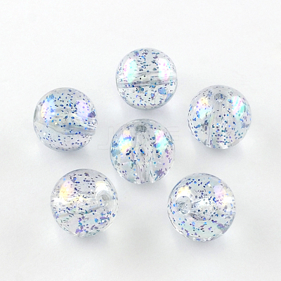 Round AB Color Transparent Acrylic Beads TACR-D005-10mm-02-1