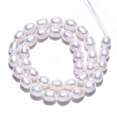 Natural Cultured Freshwater Pearl Beads Strands PEAR-N012-08D-1