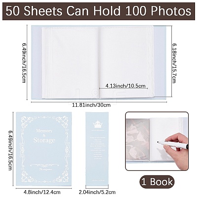 Paper Cover Interstitial Album Book AJEW-CP0011-01A-1