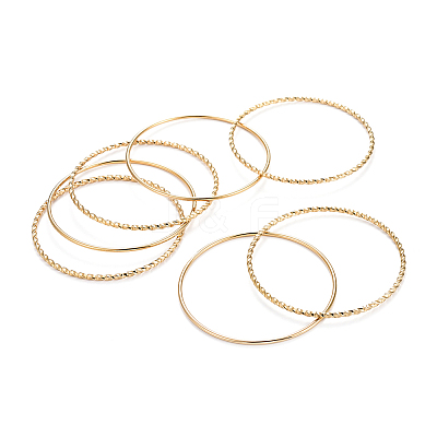 Fashion 201 Stainless Steel Bangle Sets BJEW-L664-001A-1-1