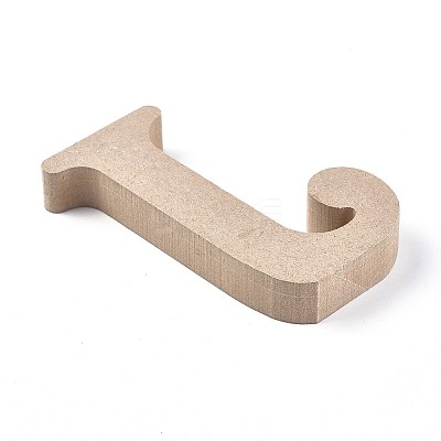 Letter Unfinished Wood Slices LS-DIY-WH0162-62J-1