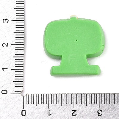 Environmental Protection Theme Opaque Resin Cabochons CRES-Z013-03B-1