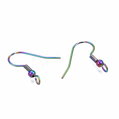 304 Stainless Steel Earring Hooks STAS-N098-008-1
